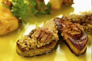 Foie gras de canard au miel et noix du Périgord - Le Verger de Barnabé