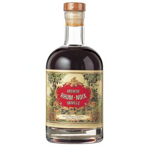 Liqueur rhum-noix-vanille sélectionnée par Le Verger de Barnabé